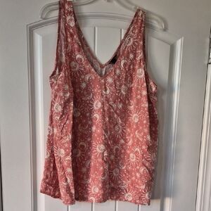 torrid Pink Sun & Moon V-Neck Tank
